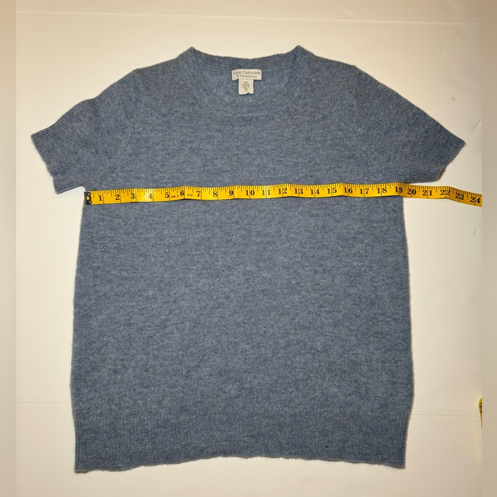 Oats cashmere size M blue top - Picture 3 of 4